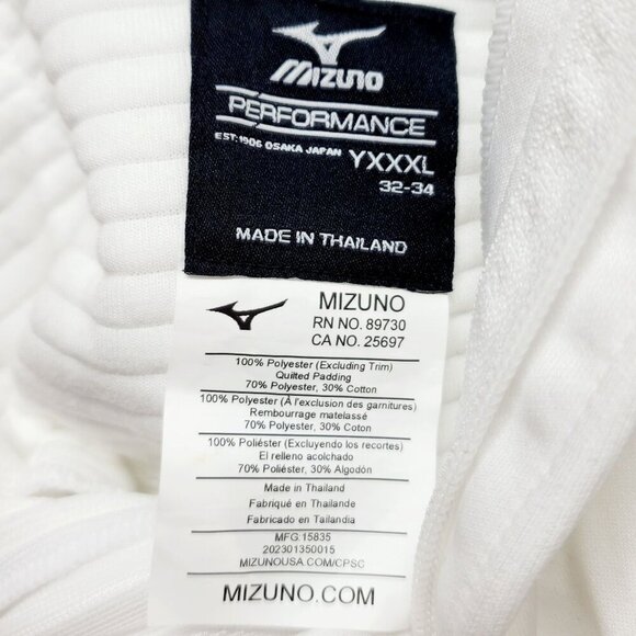 Mizuno Youth Size XX-Large White Baseball Pants Elastic Bottom Durable 32X34 - Picture 6 of 13